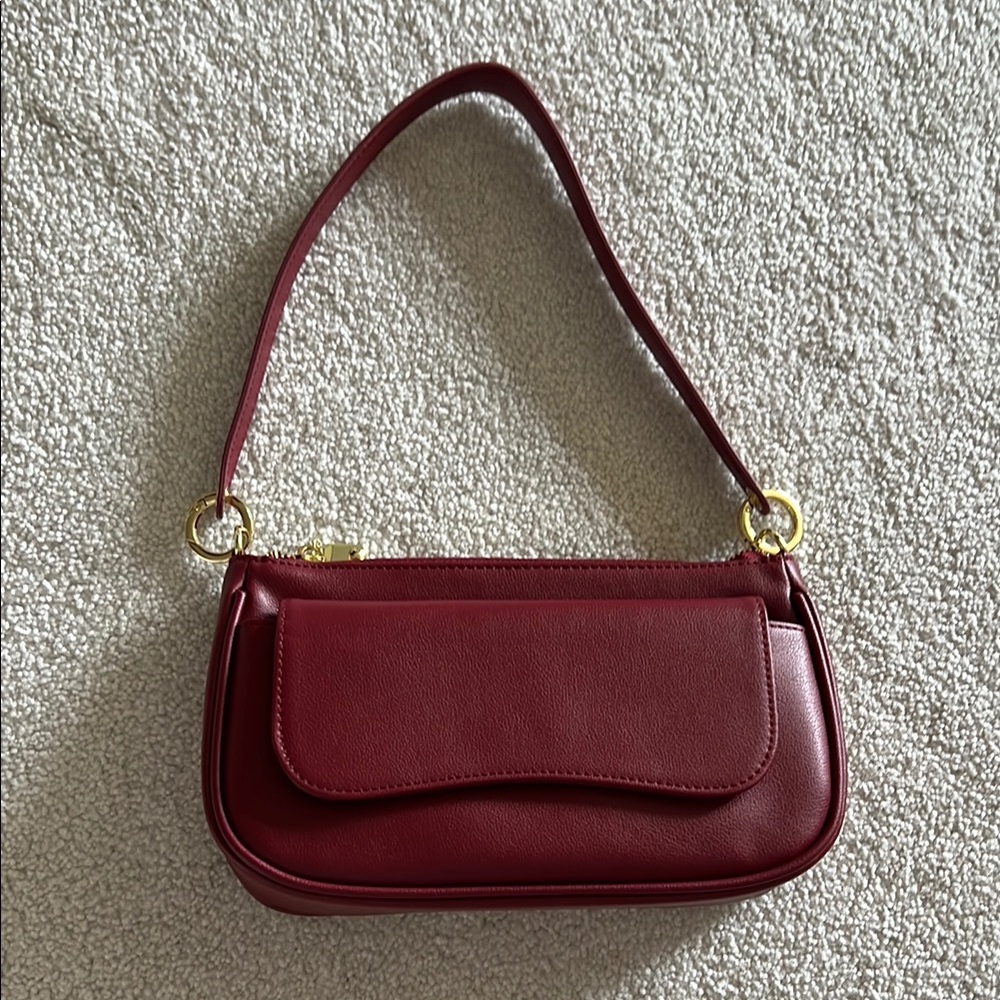Chic Burgundy Shoulder Bag